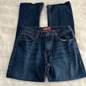 Arizona Men’s dark wash boot cut jeans